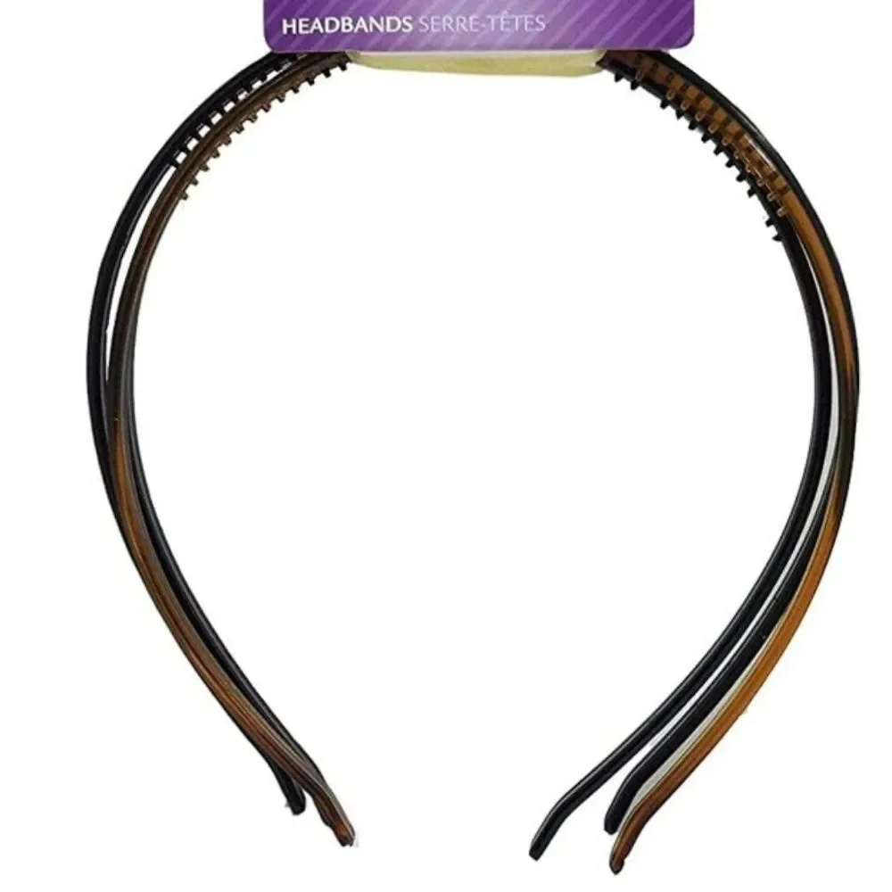 Goody 3 classic skinny headbands NWT